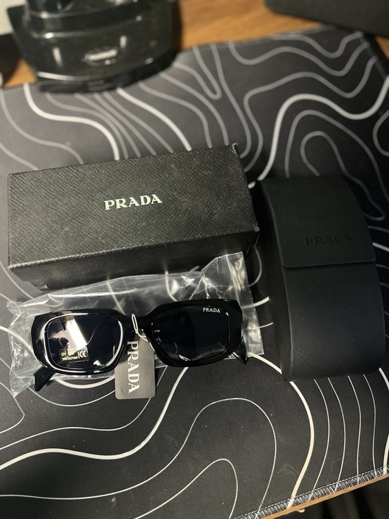 Prada Accessories - Prada Black Sunglasses with case